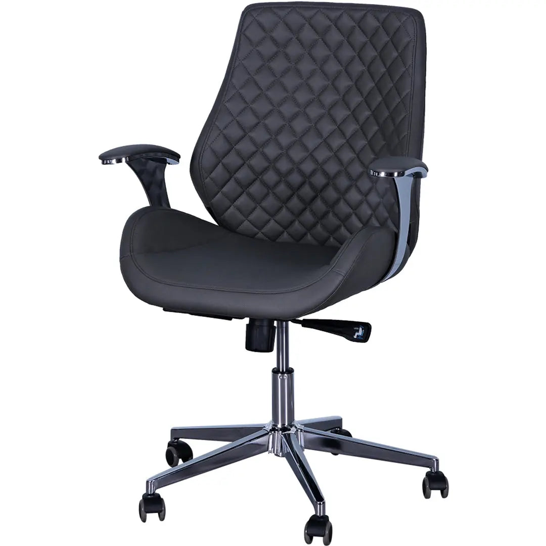 Low Back Office Chair – 1107‑B Ergonomic PU Leather Executive Chair