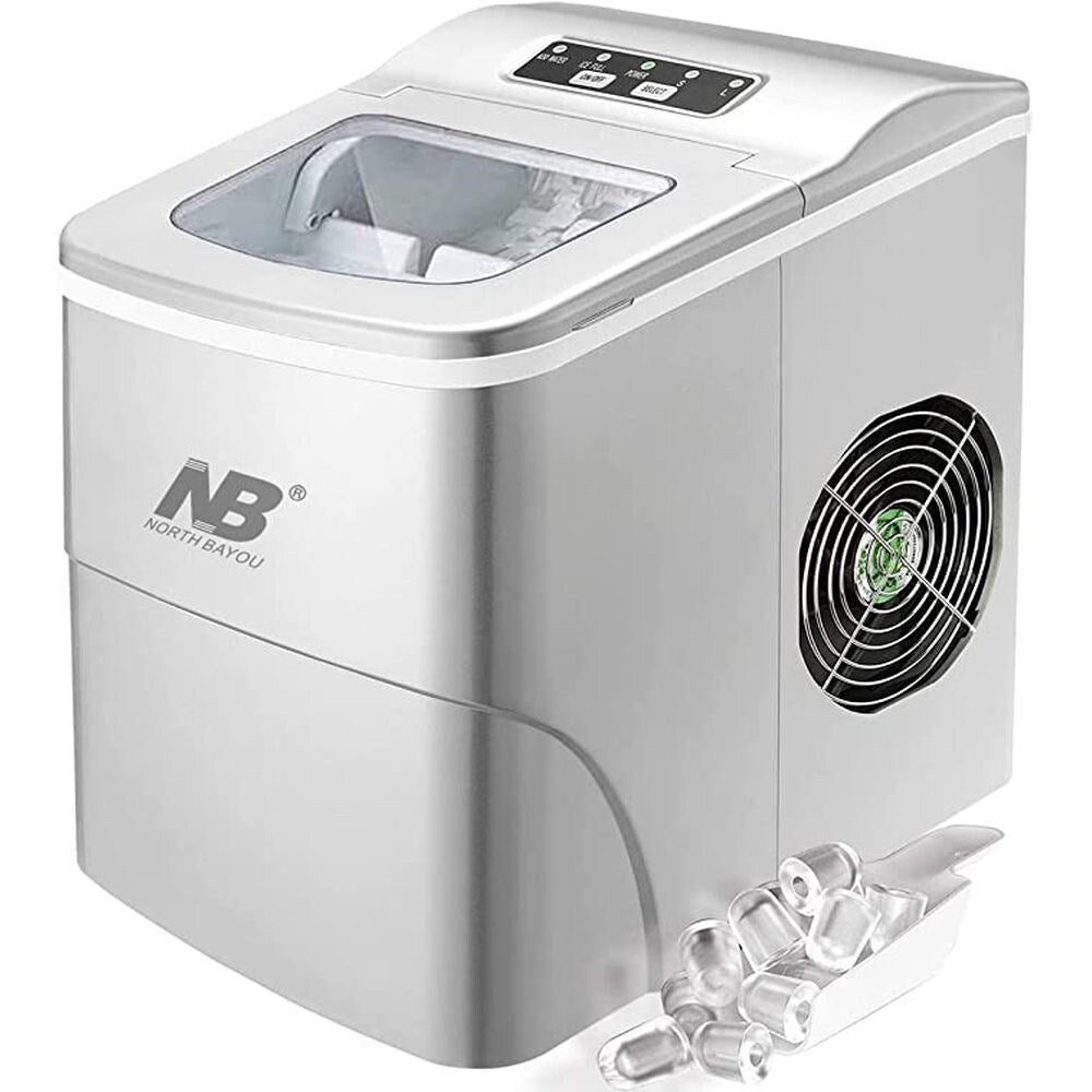 Mini Ice Maker Machine with Durable Compressors - Silver - COOLBABY