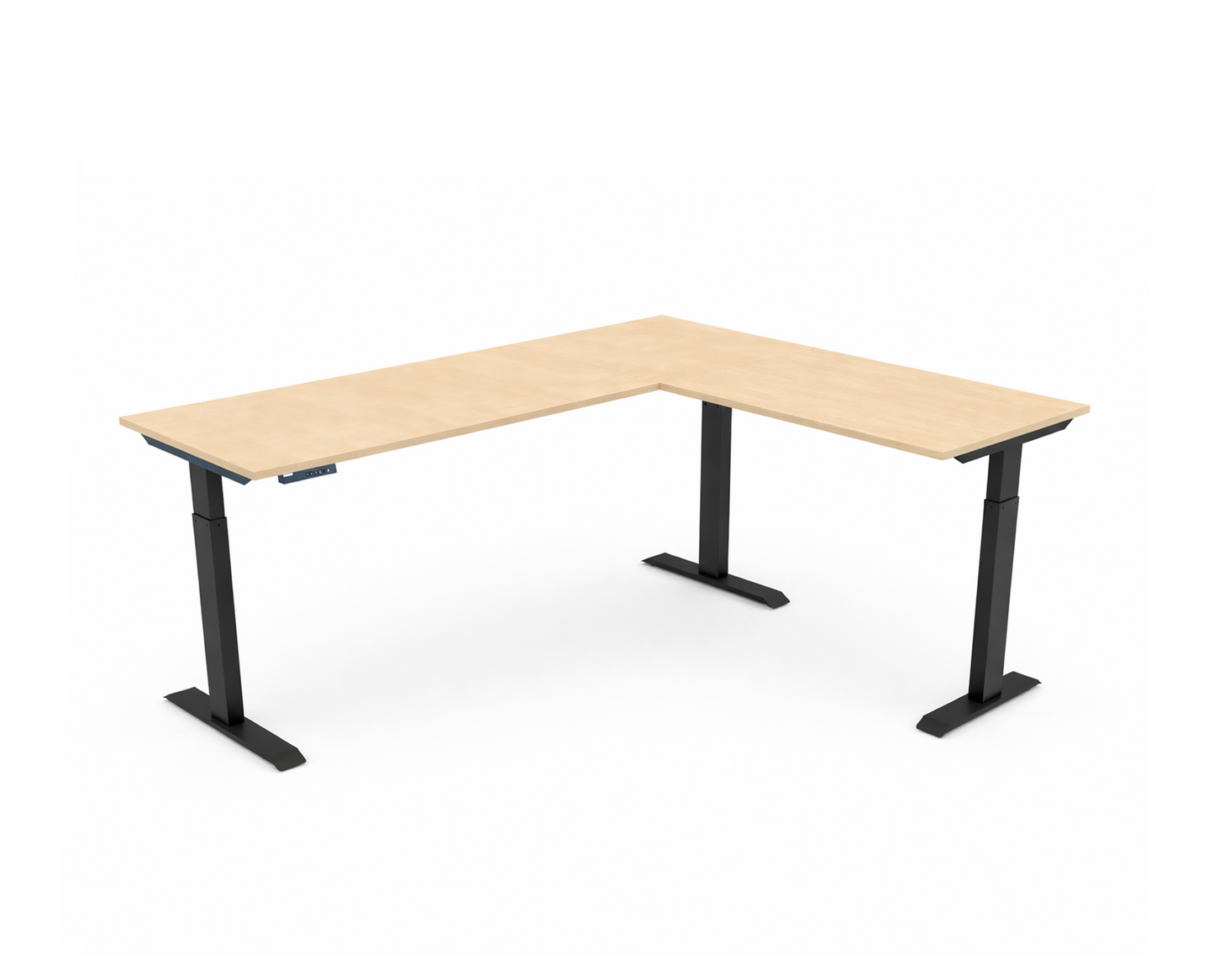 Elevate L‑Desk Shape – Smart Height‑Adjustable L‑Shaped Workstation with Memory Control
