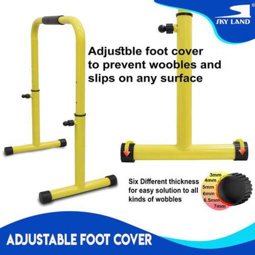 SkyLand Heavy Duty Portable Multifunction Dip Stand EM1860, Yellow - COOL BABY