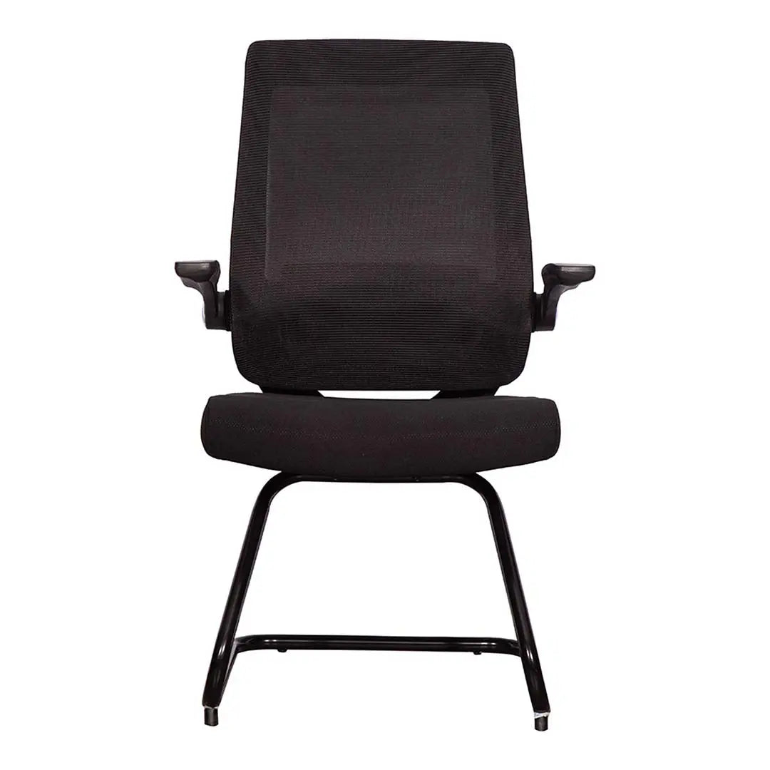 Office Visitor Chair – Ergonomic Mesh Guest Chair (Black / Grey Color)