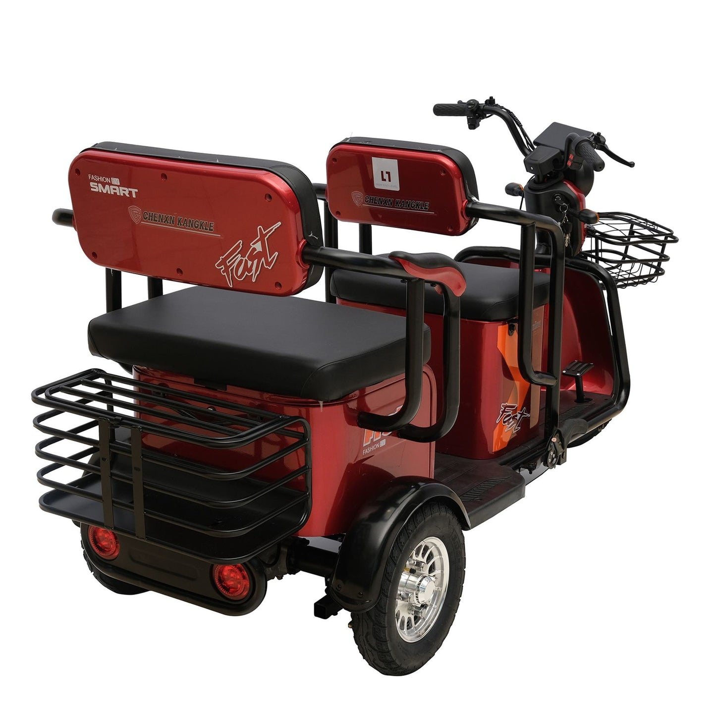 Chenxn KAL314558 Tuk Tuk Double Seat - Red - COOLBABY