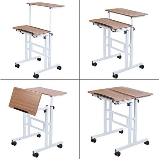 CZT Adjustable Stand Up Desk with Standing & Seating Modes - COOLBABY