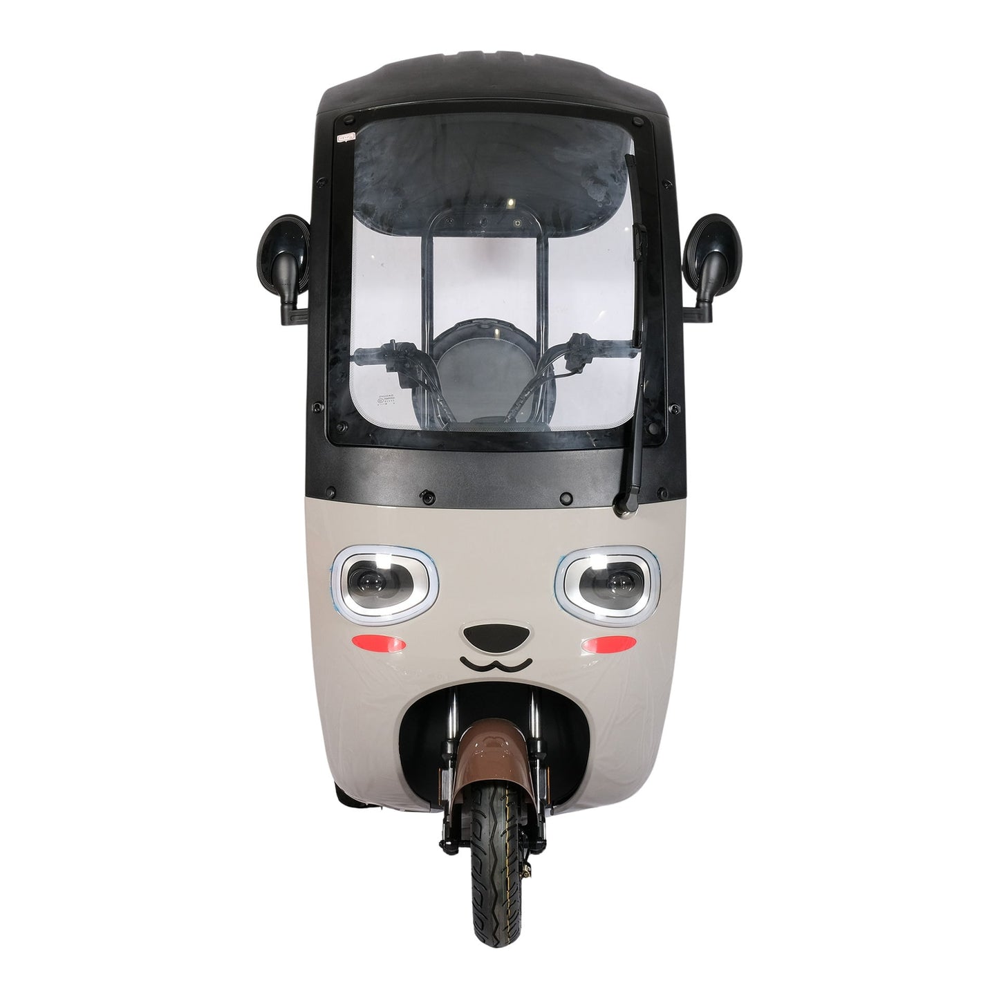 Chenxn Panda Design 3 Wheel Electric Scooter Bike, 800W, Brown, Red - COOLBABY