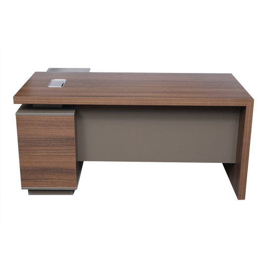 Huimei Executive Office Table, Brown & Grey, BT140 - COOLBABY