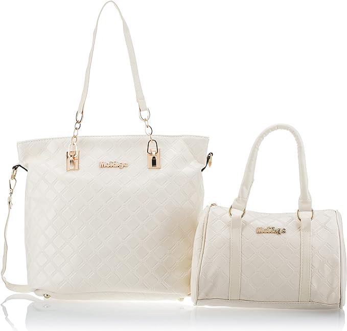 Coolbaby QQAG764 White, XL, 6-Piece Shoulder Bag Set Beige - COOLBABY