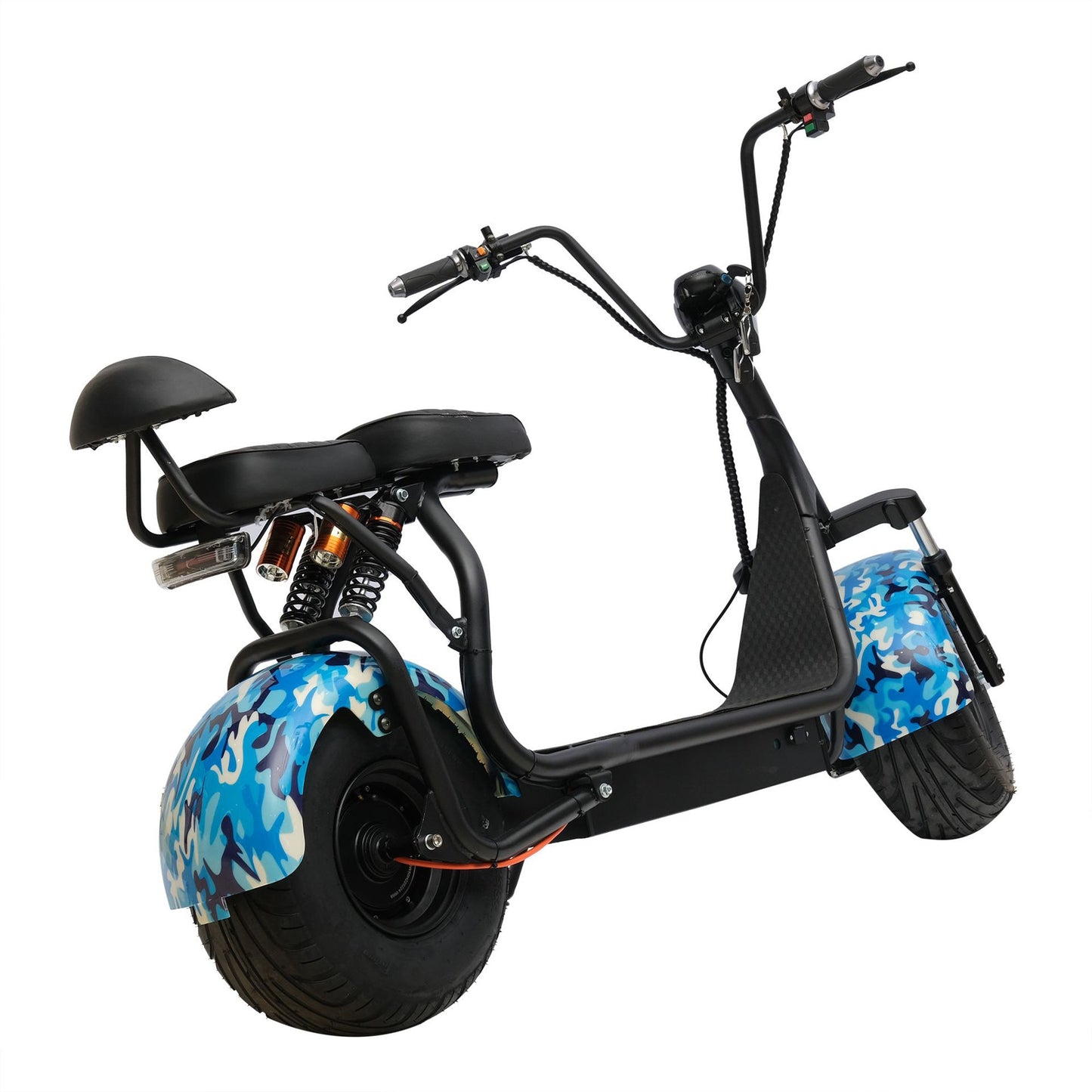 Chenxn Mini Harley Electric Bike, Blue - COOLBABY