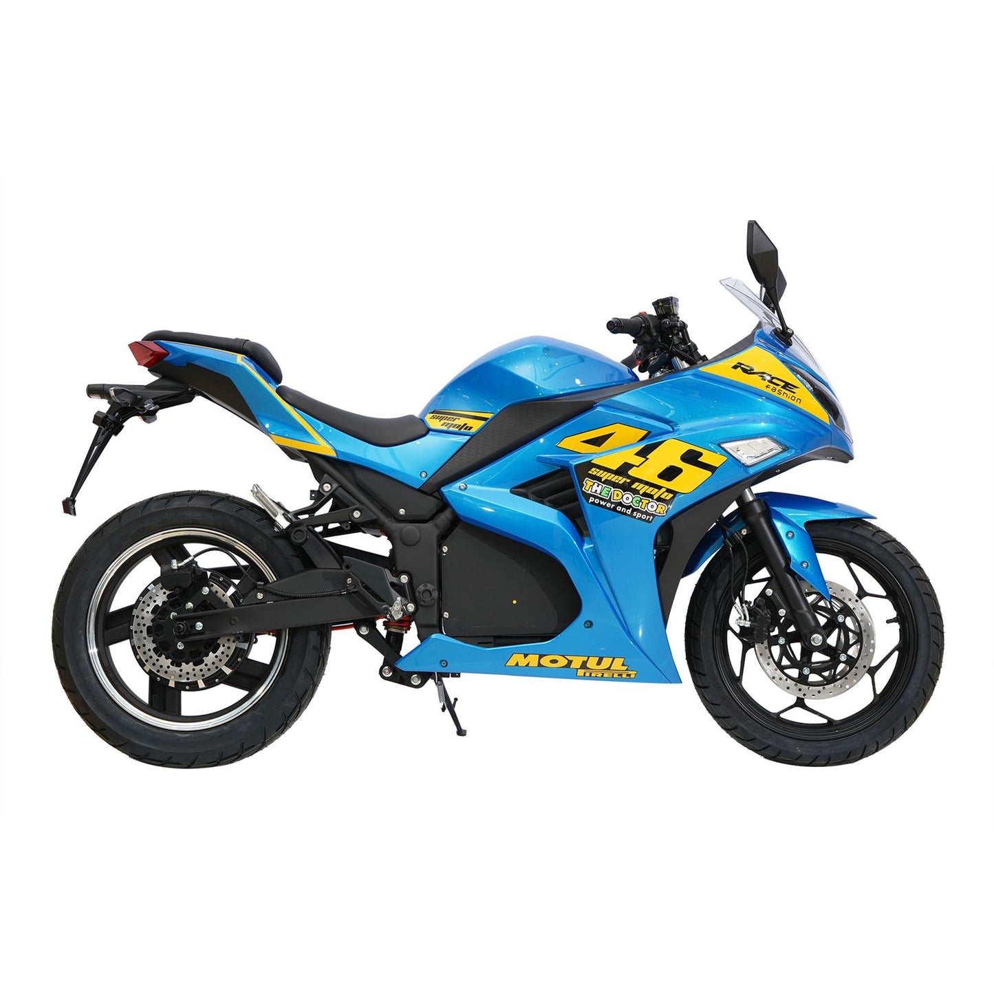 Chenxn Racing Electric Bike with Rechargeable Battery, Blue - COOLBABY