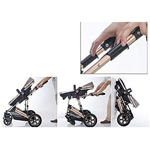 Seebay Premium Quality Foldable Baby Stroller - Black - COOLBABY