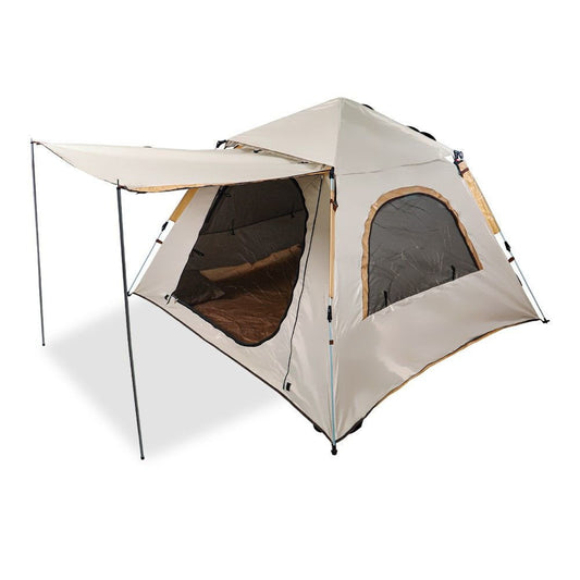 Portable Camping Tent Automatic Hydraulic Shade Tent, Beige - COOLBABY