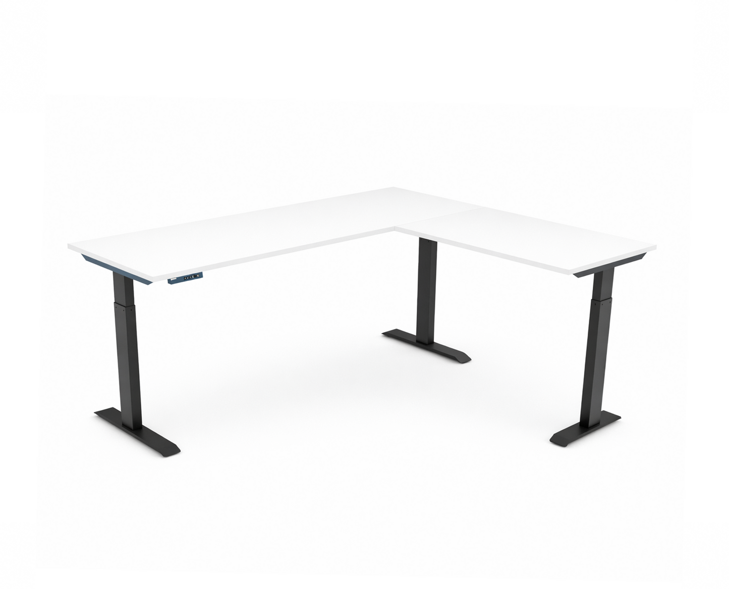 Elevate L‑Desk Shape – Smart Height‑Adjustable L‑Shaped Workstation with Memory Control