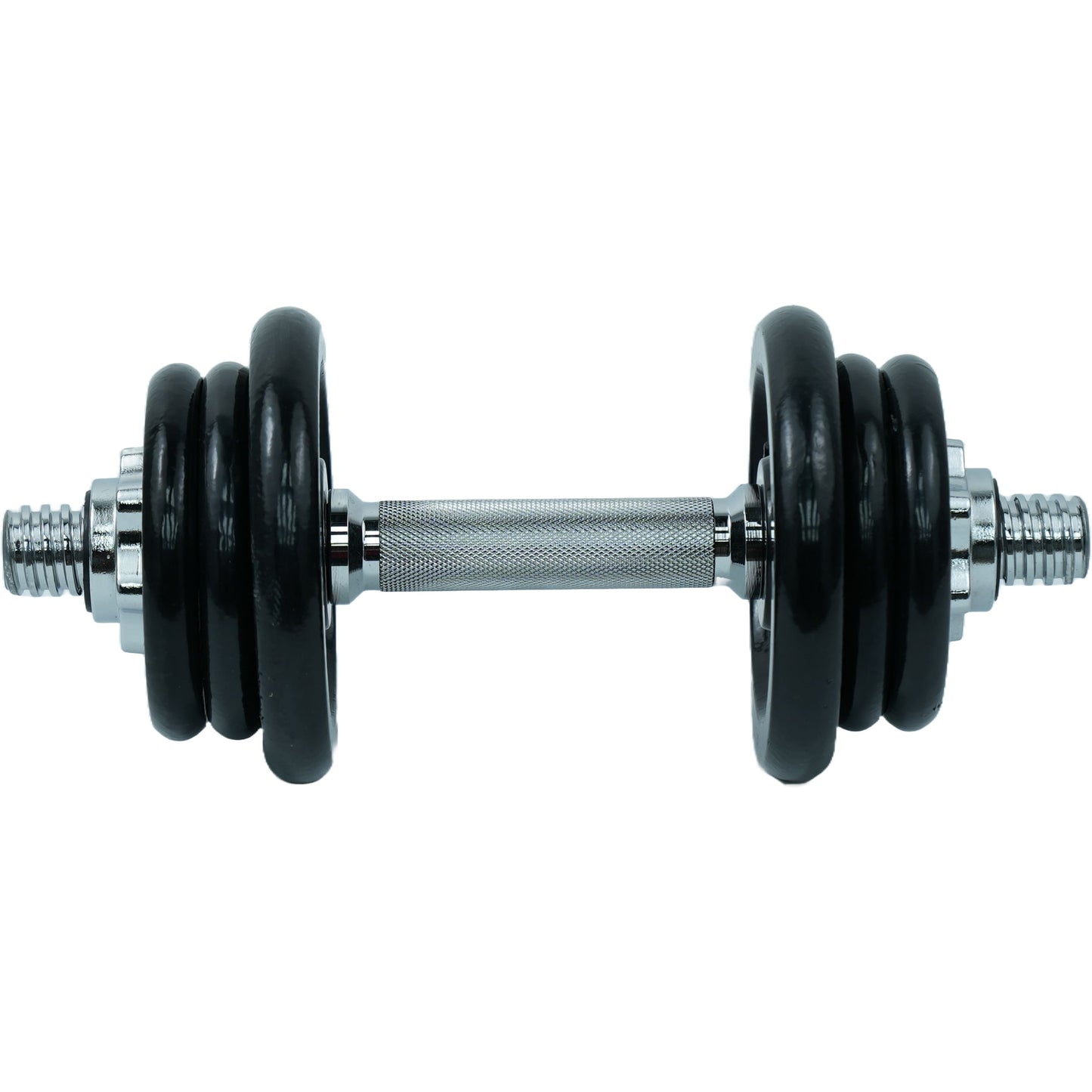Fitness Adjustable Dumbbell Set – Pair | 20 Kg Cast Iron Weights with Spinlock Collars