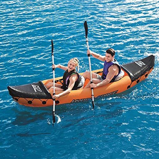 Lakobos Inflatable Rubber Rowing Kayak, Multicolor - COOLBABY