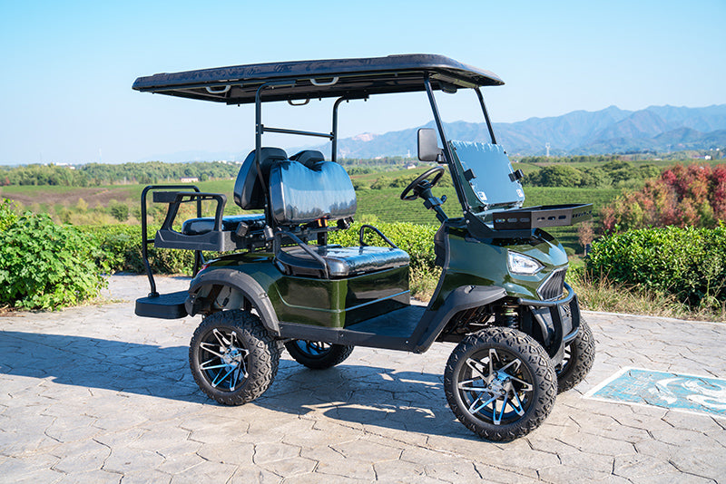 COOLBABY Ultimate Off-Road FA2+2 Golf Cart Elegance: Armored Protection, Luxury Seating, and High-Tech Features - COOLBABY