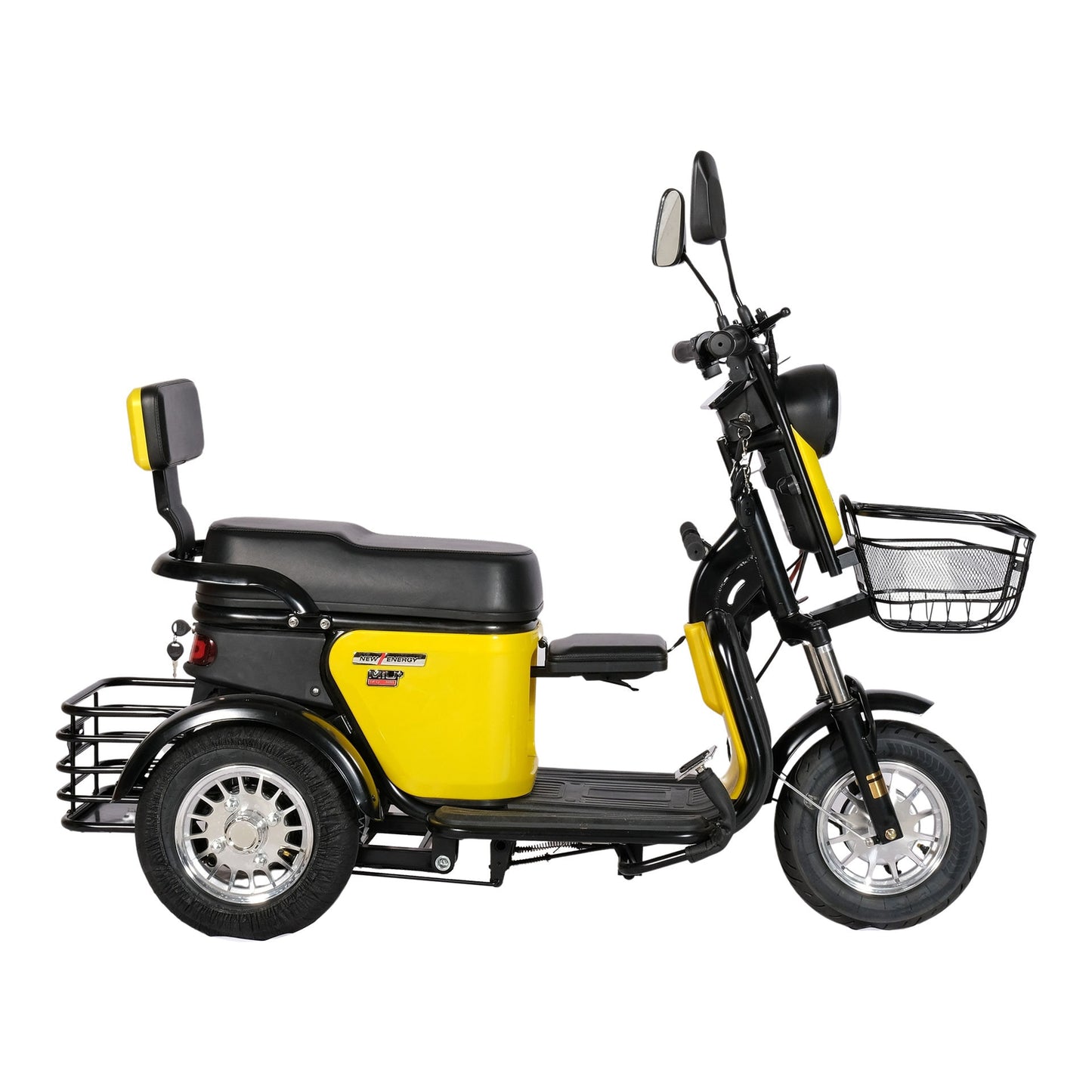 Chenxn 3 Wheel Electric Scooter Bike, 600W, Yellow - COOLBABY