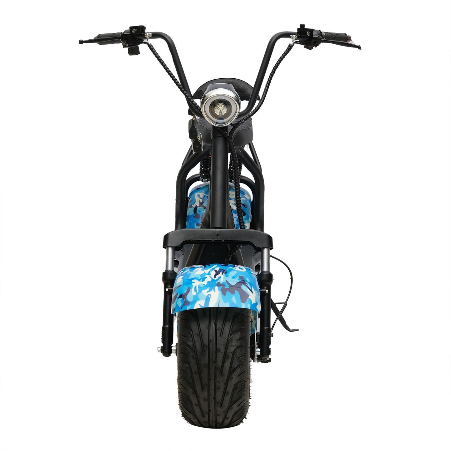 Chenxn Mini Harley Electric Bike, Blue - COOLBABY