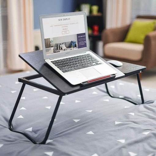 Linyi Folding Laptop Lap Work Desk, Black - COOLBABY