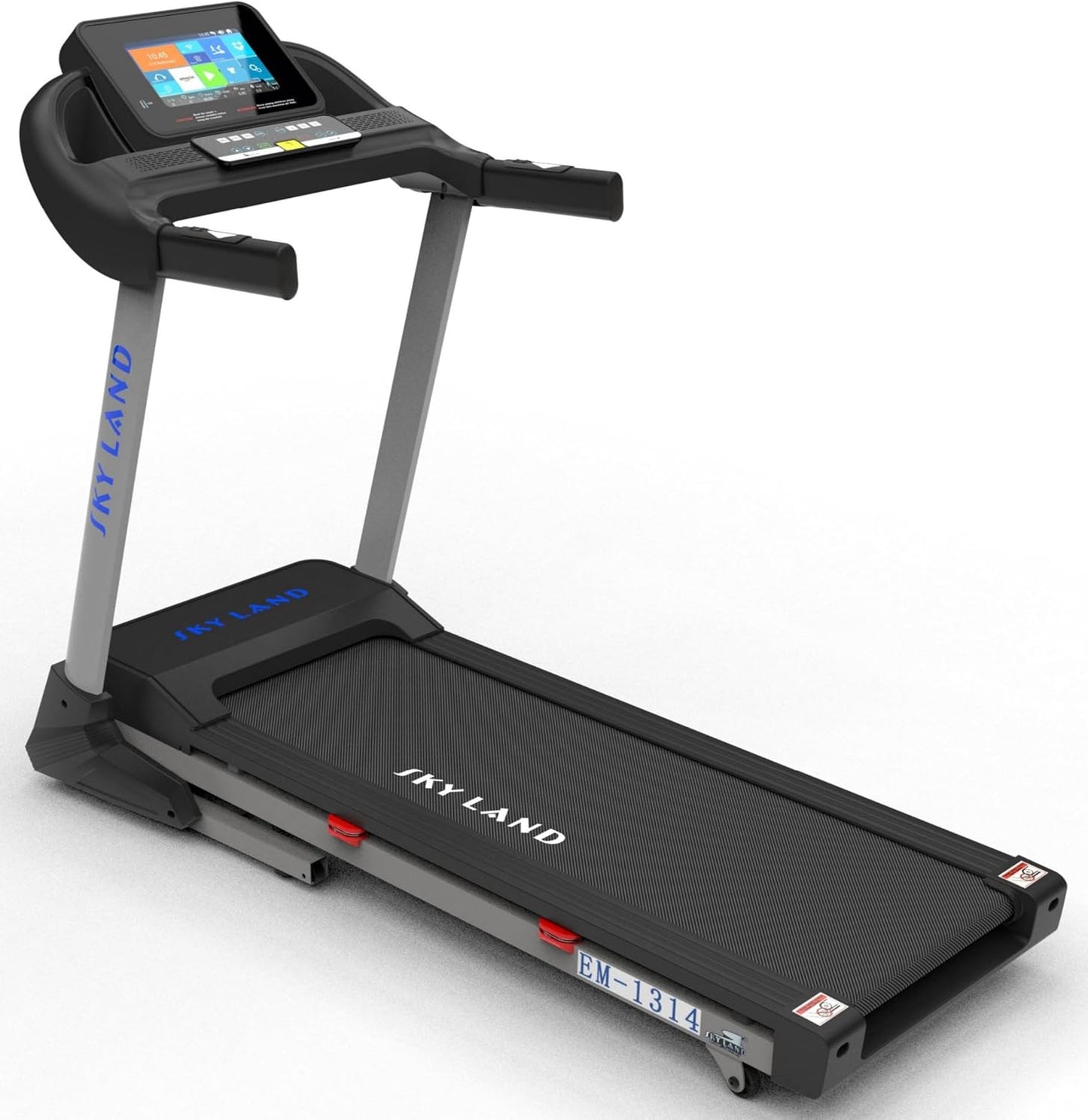 SKY LAND EM‑1314 Heavy‑Duty Foldable Treadmill – 3.5HP Motor (6HP Peak), 10.1" TFT Display, 18% Auto Incline, 1–18 km/h Speed, Bluetooth Speaker & Shock‑Absorbing Running Deck - COOLBABY