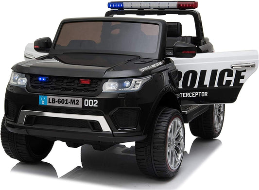 Lovely Baby Power Riding Police SUV for Kids and Toddlers LB 601EL, Battery Operated Rechargeable Electric Vehicle with Remote Control, Sit and Drive Gift Car for Boys and Girls 3-8 Years - COOLBABY