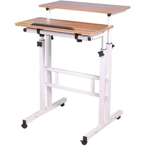 CZT Adjustable Stand Up Desk with Standing & Seating Modes - COOLBABY