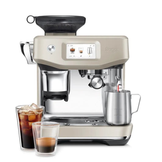 Sage The Barista Touch Impress – Espresso Machine with Cold Extraction, Assisted Tamping, ThermoJet Heating & Auto MilQ Texturing - COOLBABY