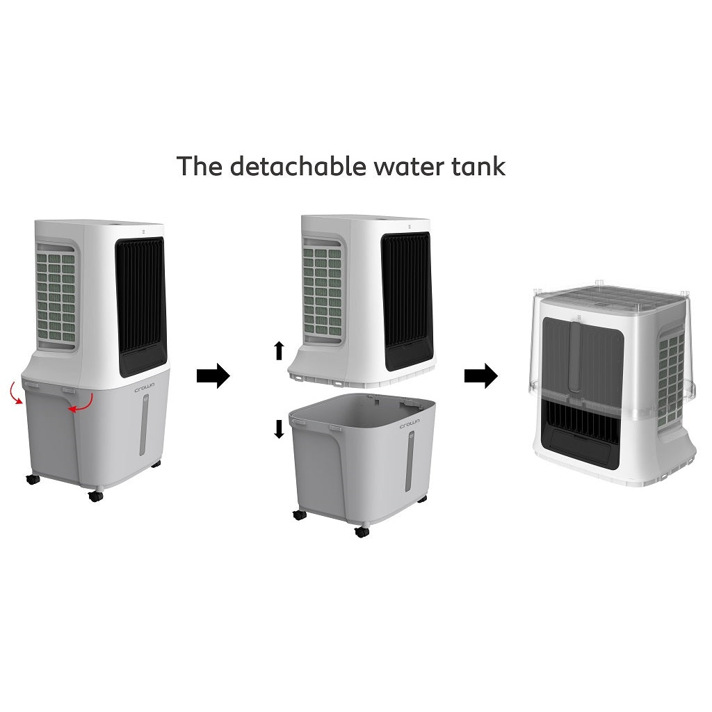 Evaporative Air Cooler AC‑400 – 1800 m³/h Powerful 30L Cooling System