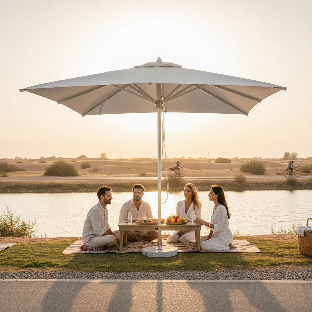 Square Umbrella Without Base – Heavy‑Duty Outdoor Patio Umbrella