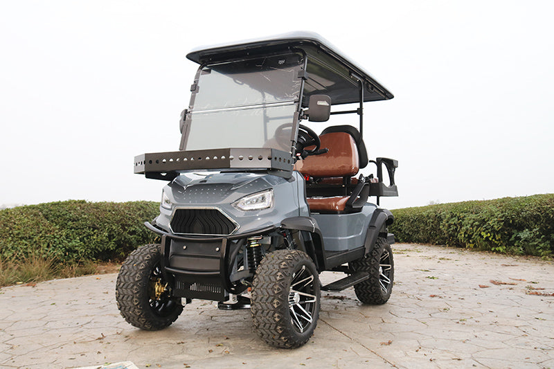 COOLBABY Ultimate Off-Road FA2+2 Golf Cart Elegance: Armored Protection, Luxury Seating, and High-Tech Features - COOLBABY