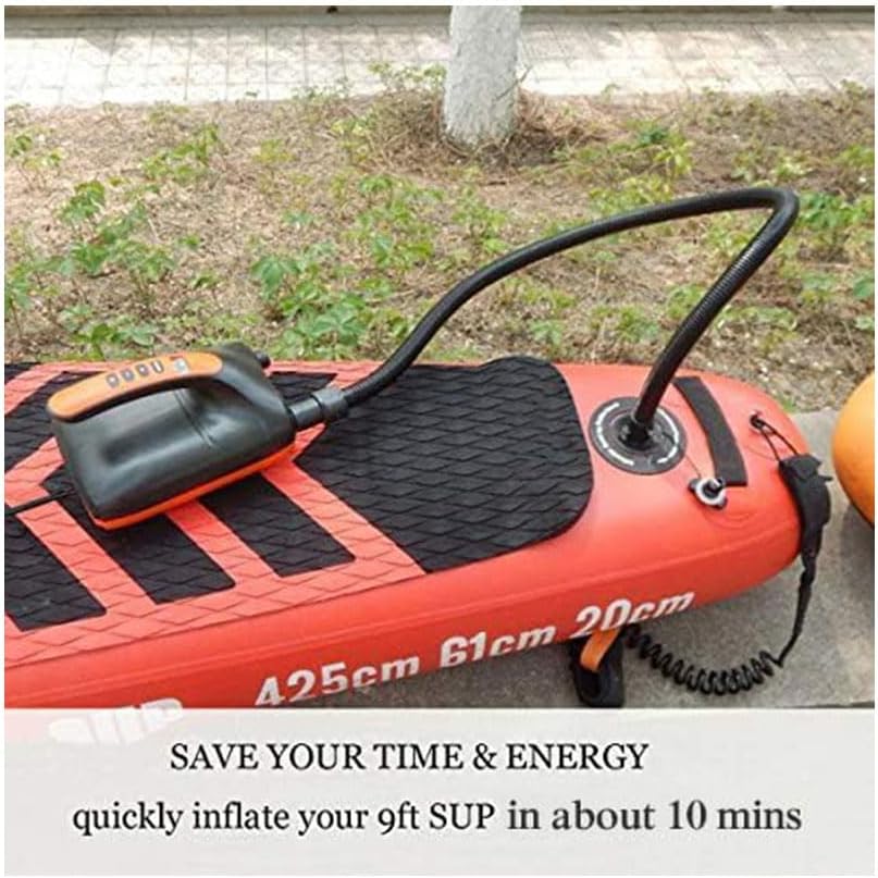 COOLBABY Electric Air Pump SUP Pump 20PSI 12V DC High Pressure Pump With Intelligent Dual Stage Auto-Off Function for Inflating Paddle Board Boat Airbed Kayak Rafts - COOLBABY