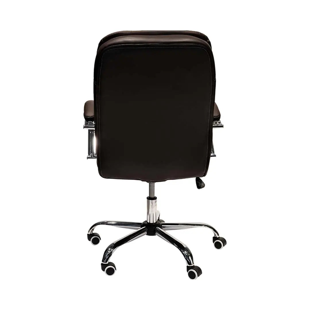 Low Back Office Chair – 1121HA Ergonomic PU Leather Chair (Black)
