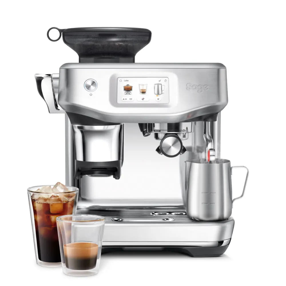 Sage The Barista Touch Impress – Espresso Machine with Cold Extraction, Assisted Tamping, ThermoJet Heating & Auto MilQ Texturing - COOLBABY
