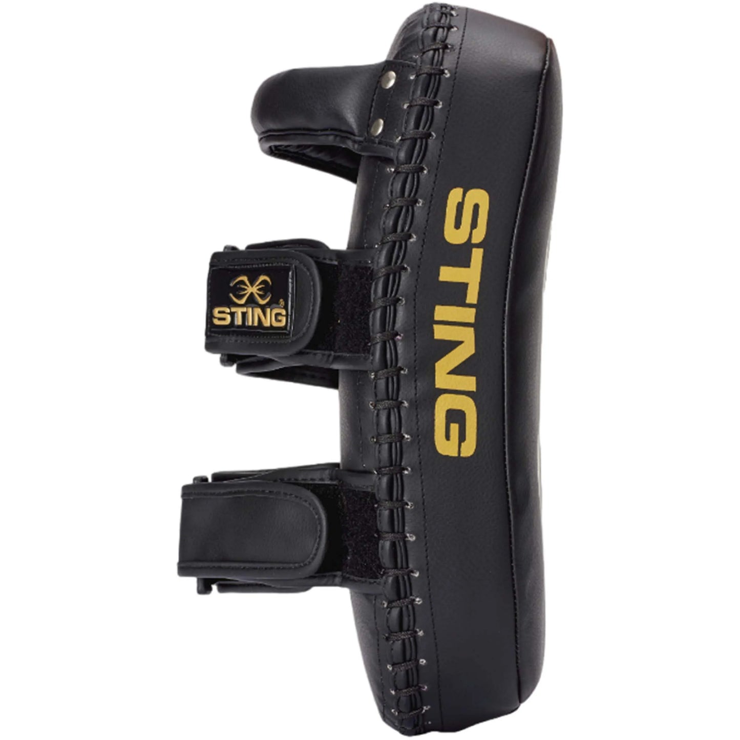 COOLBABY Sting Armaplus Thai Kick Pads: Premium Black/Gold Muay Thai Training Gear - COOLBABY