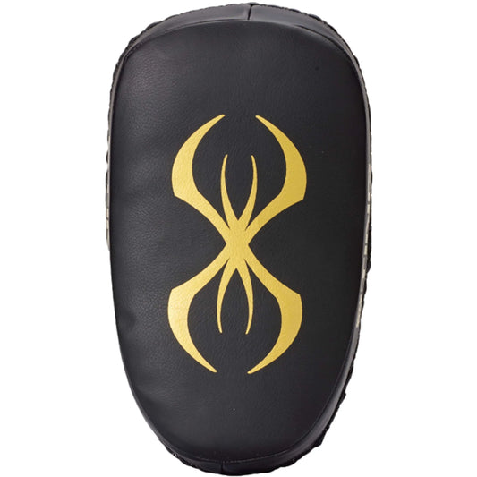 COOLBABY Sting Armaplus Thai Kick Pads: Premium Black/Gold Muay Thai Training Gear - COOLBABY