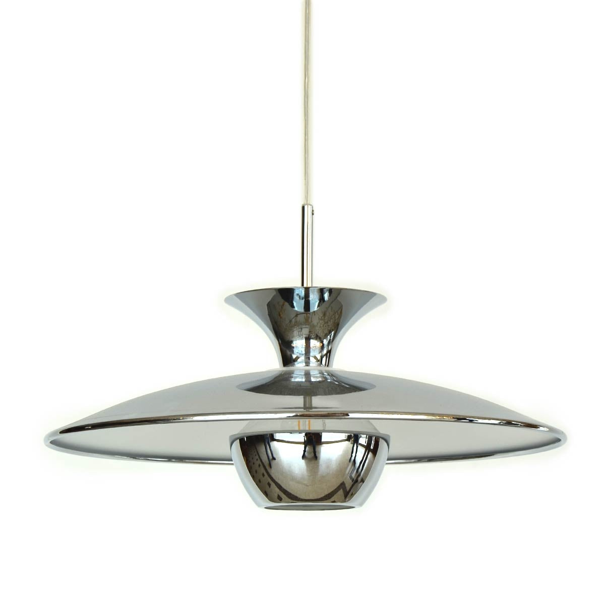 Classic Vintage Pendant Light - Chrome