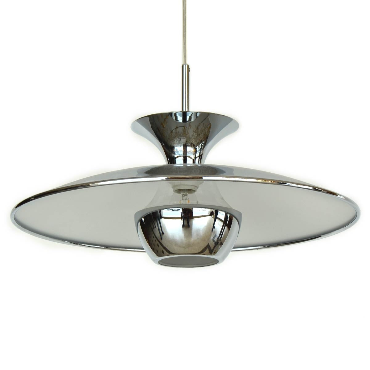 Classic Vintage Pendant Light - Chrome