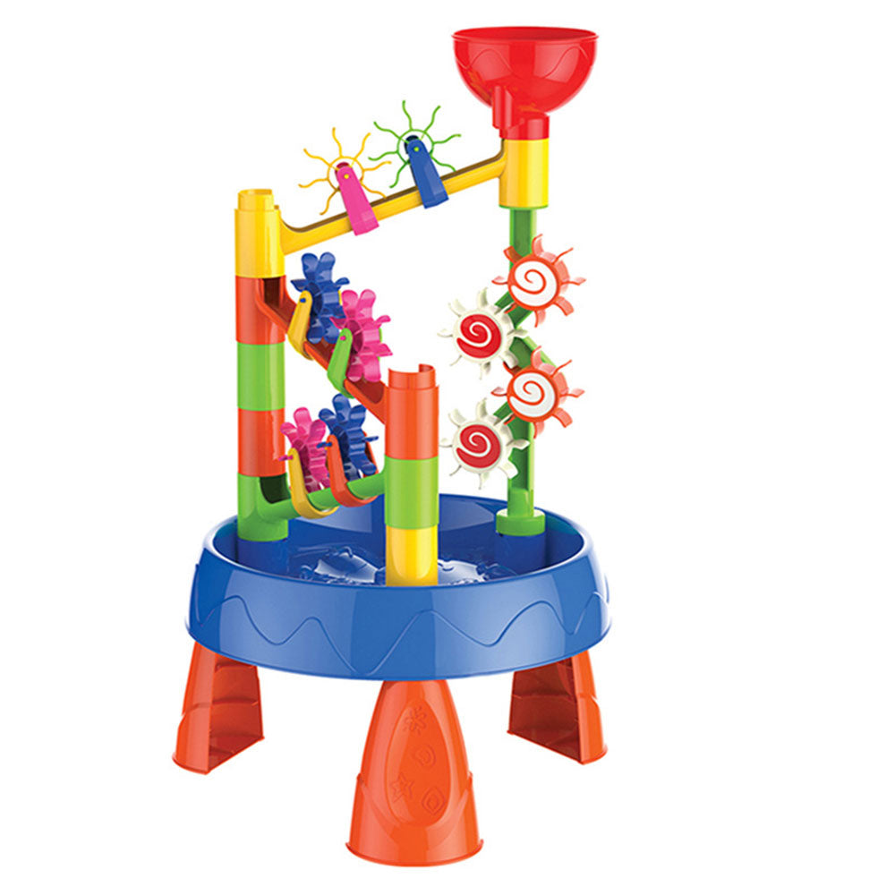 COOLBABY WQSJ-STWJ02 Waterwheel Funnel Beach Table Set Summer Beach Playing Children's Toys,Fun Wheels Water Table Outdoor Toy Water Fun Sand Beach Activity - COOL BABY