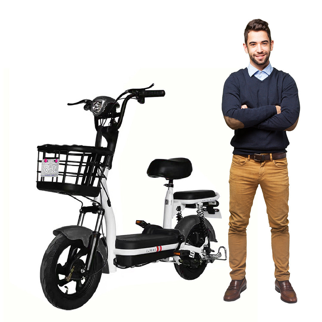 Mega Wheels Porta CX: Versatile 2-Seater Electric Scooter Bike with Pedal Assist - COOLBABY