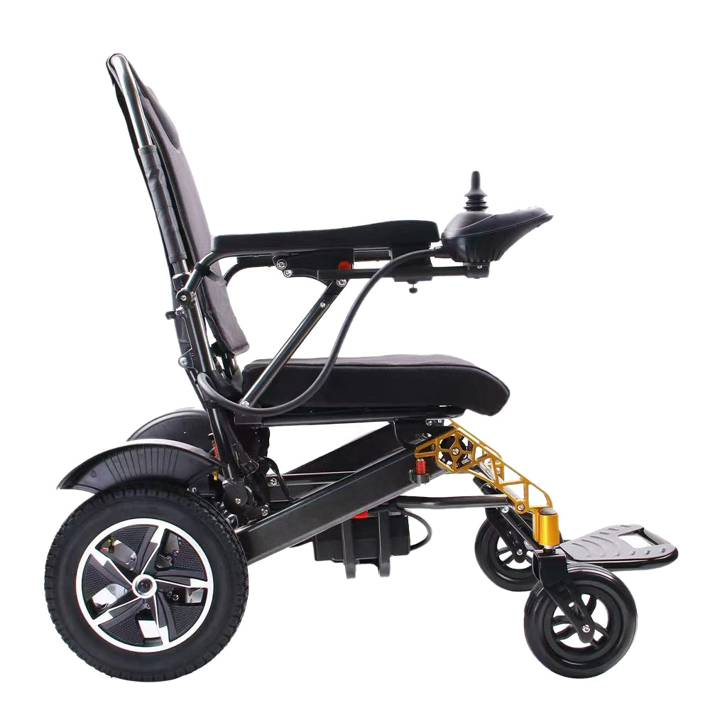 Folding Aluminum Electric Wheelchair for Adults & Disabled Portable Airline Approved - COOLBABY