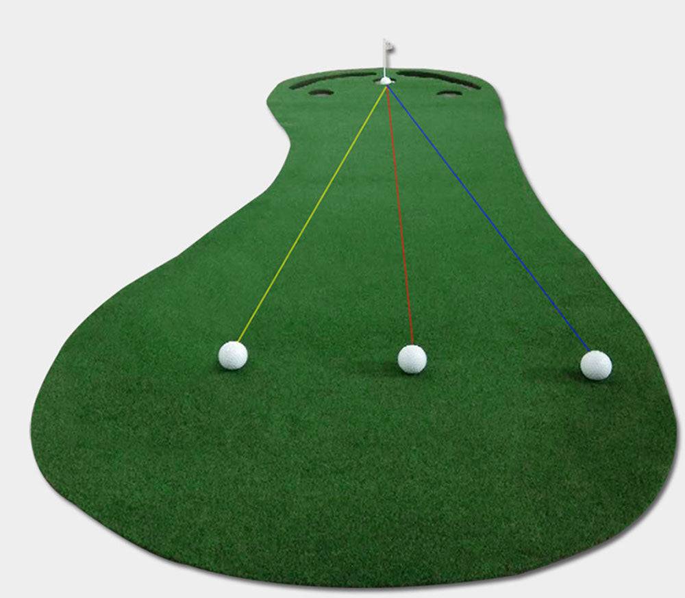 COOLBABY Par Three Golf Putting Green,Indoor Golf Home Office Putter Mat,275 * 92CM - COOL BABY