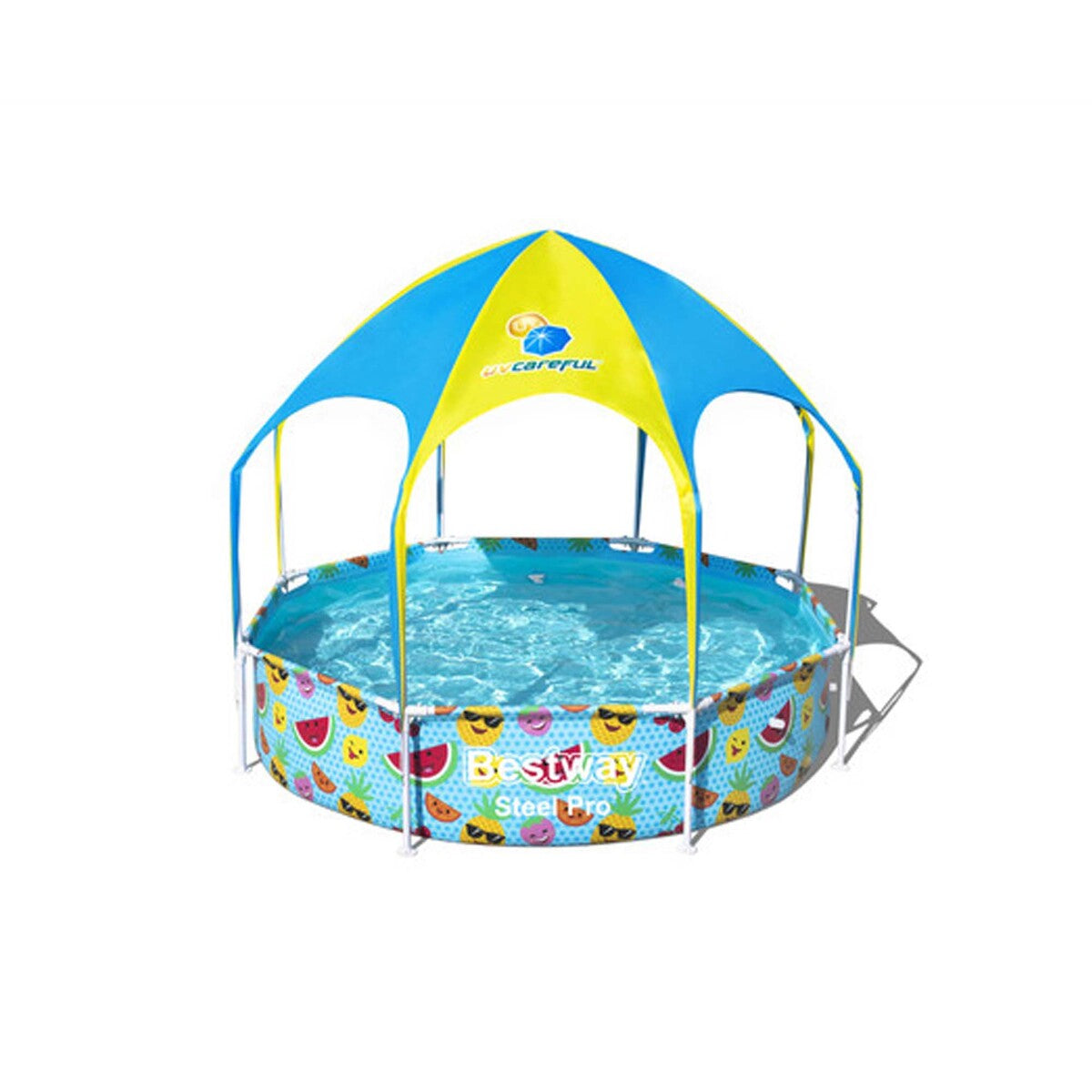 Splash-in-shade Play Pool 2.44m x 51cm, Orange/Yellow - COOLBABY