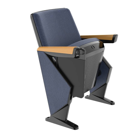 Auditorium Chair Theater Cinema, Solid Aluminum Alloy And Premier Wood Frame