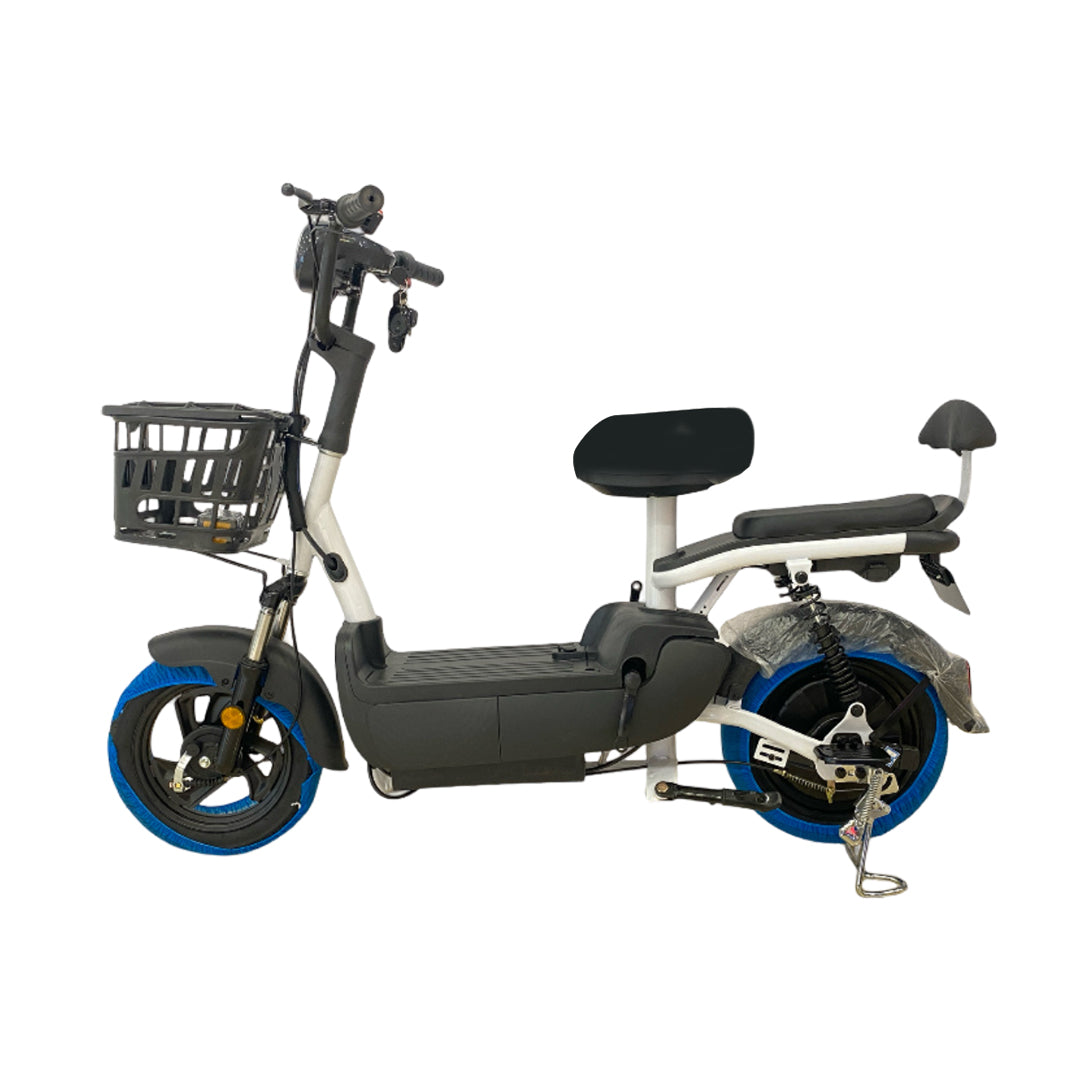 Megawheels Jazz Electric Moped Scooter 48V with Pedal Assist, Remote Alarm - COOLBABY