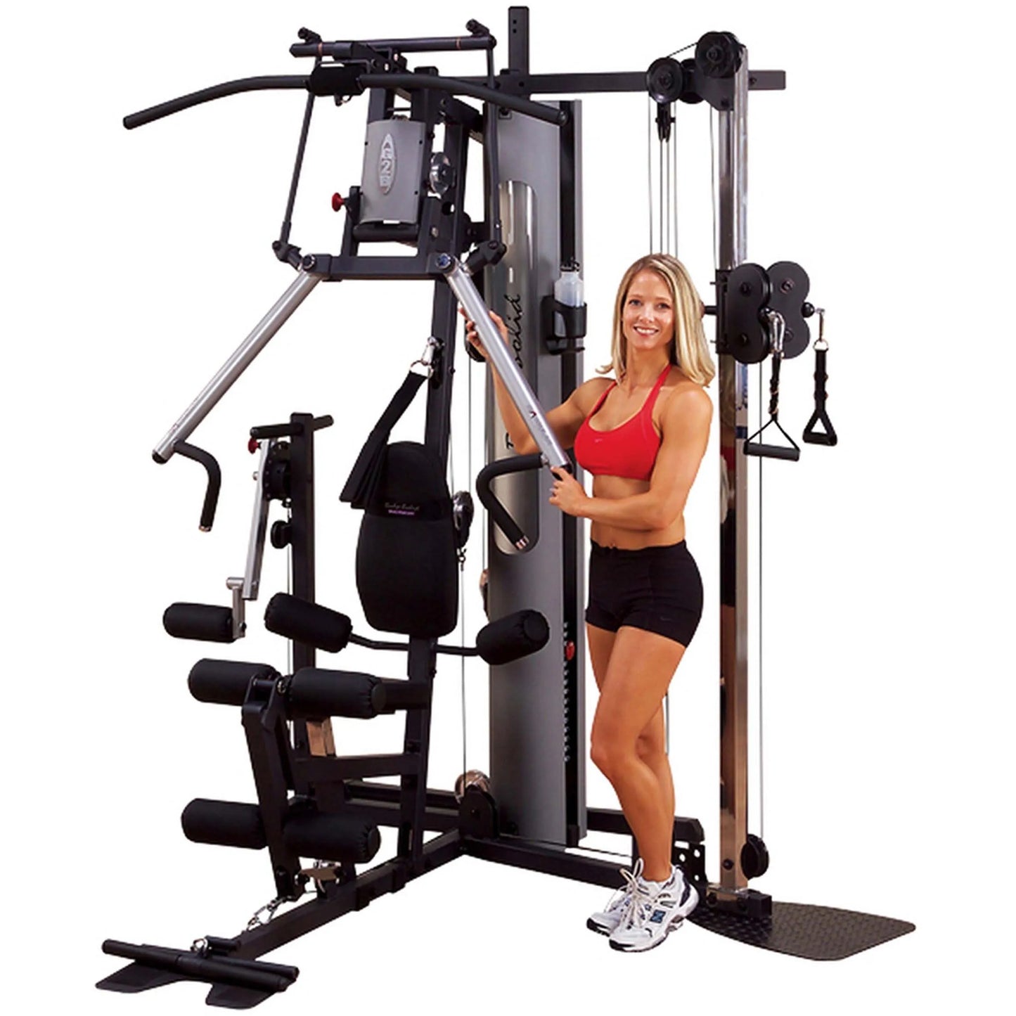 COOLBABY Body Solid G2B Advanced Home Gym with Bi-Angular Press Arm – Versatile Full-Body Workout - COOLBABY