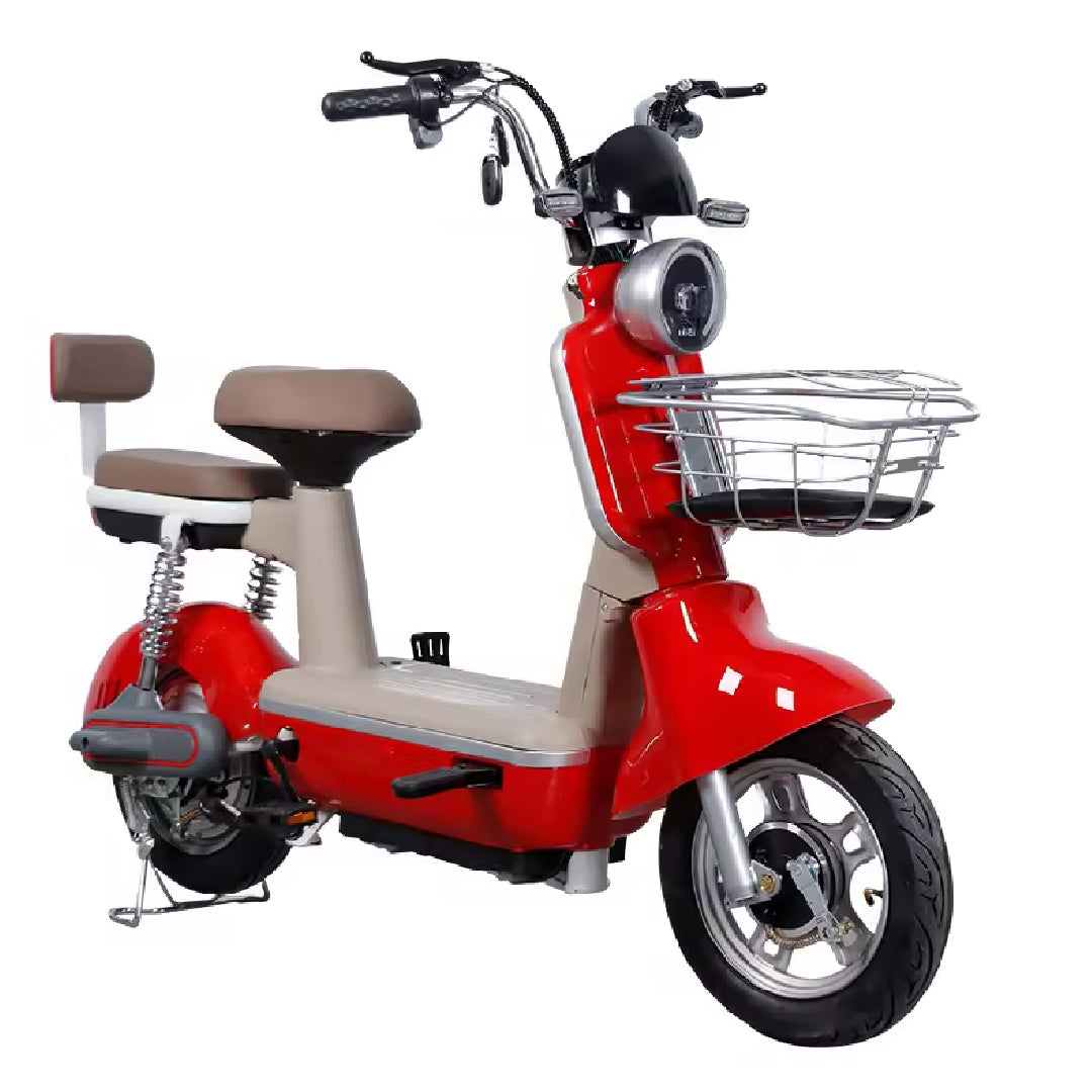 Megawheel Spark 48V Motorized Electric Pedal Scooter – 2-Seater Urban Commuter E-Bike - COOLBABY