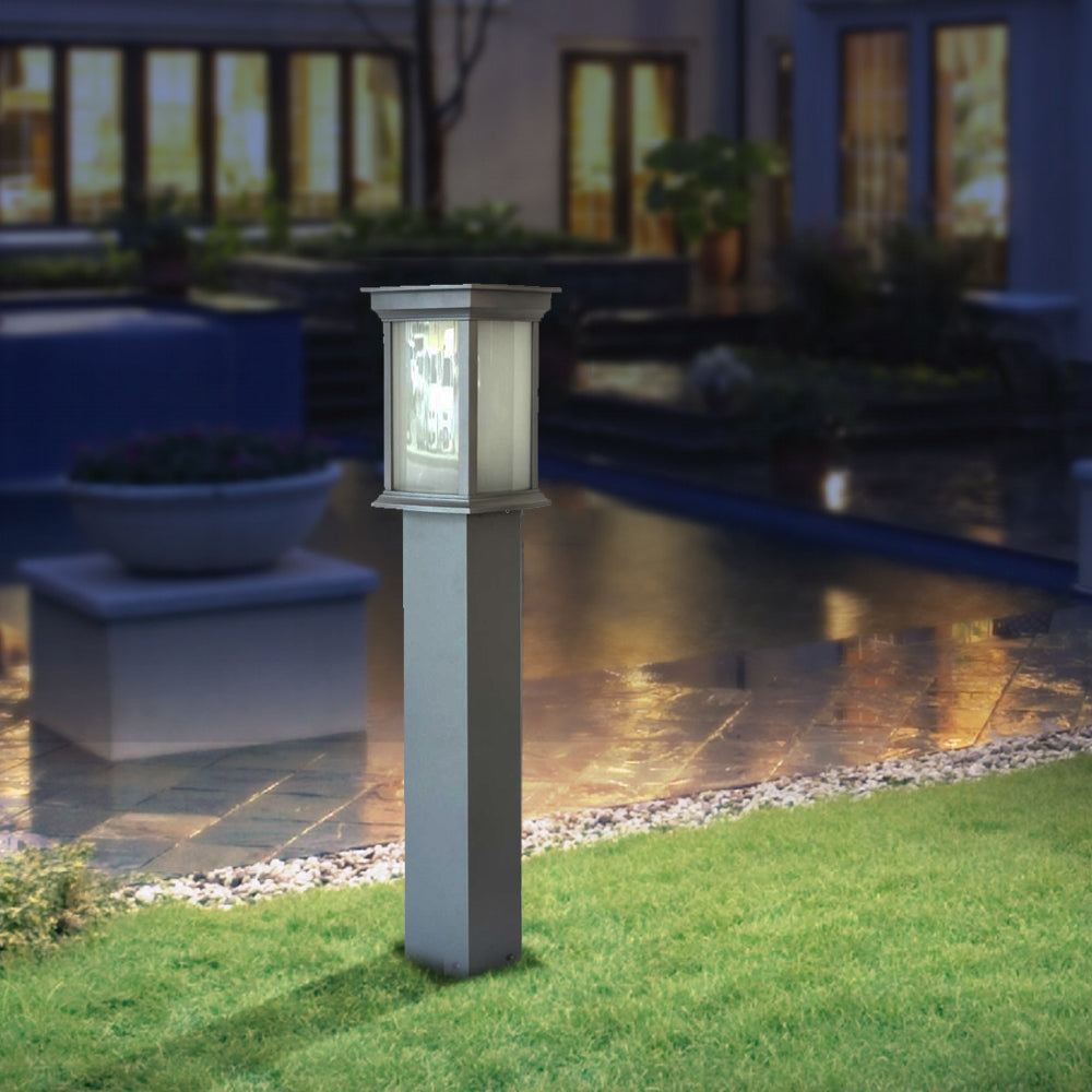 Bollard Light 80cm - Light Grey