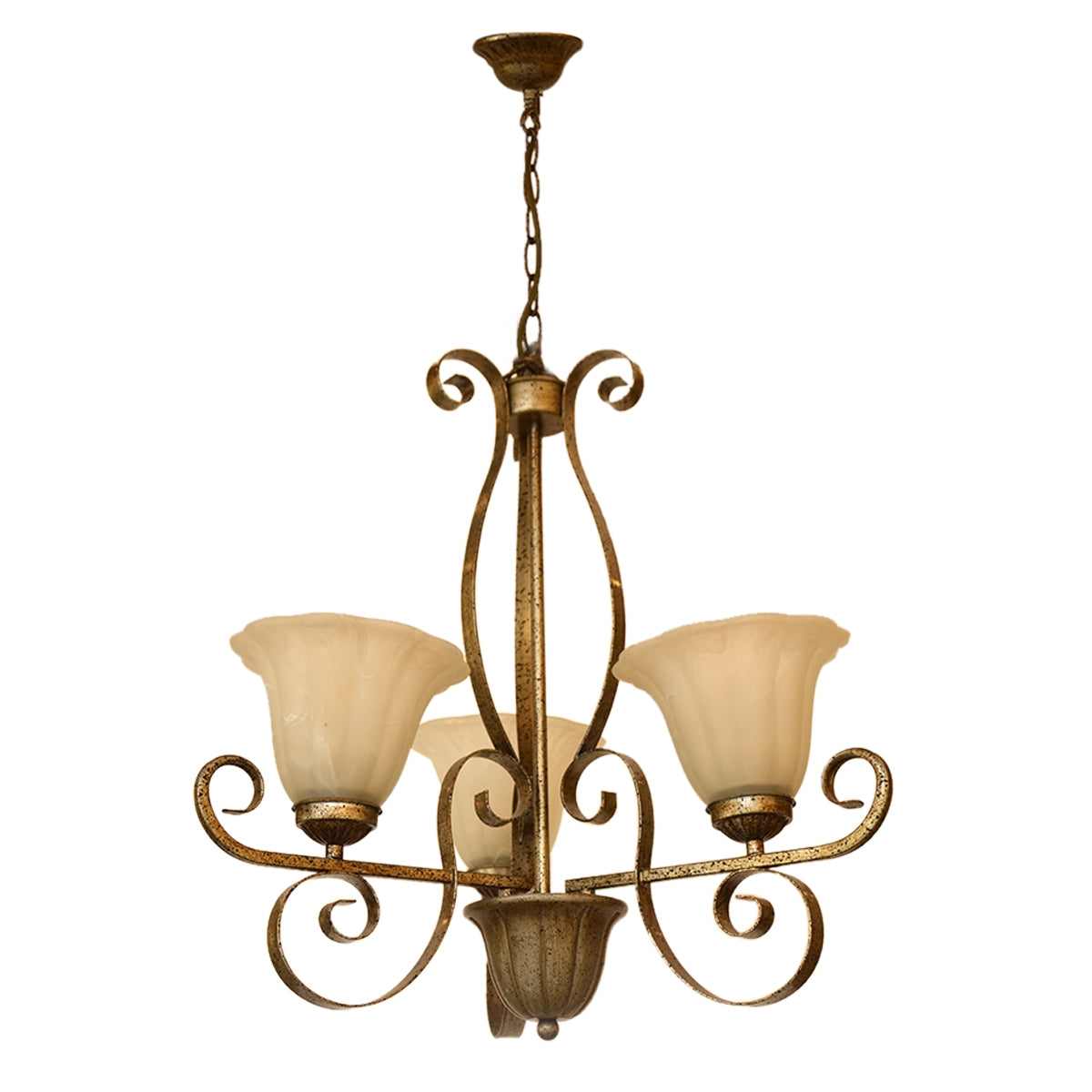 Up light Chandelier 3 Arms HLH-24108- Brass