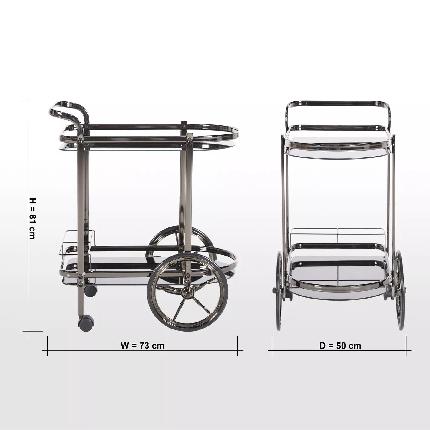 Modern Serving Trolley For Bottle And Drinks For Dining Spaces