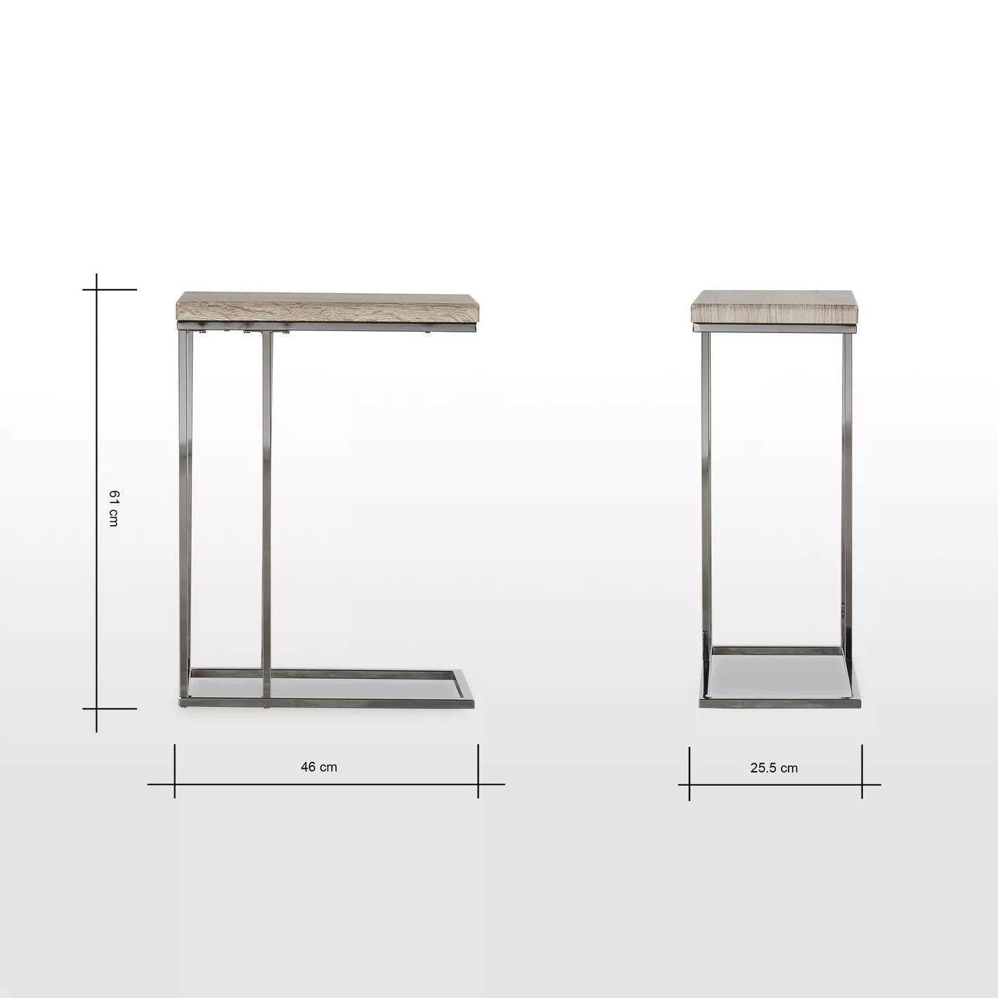 Tea/Coffee Side Table, End Table With Metal Legs For Modern Décor