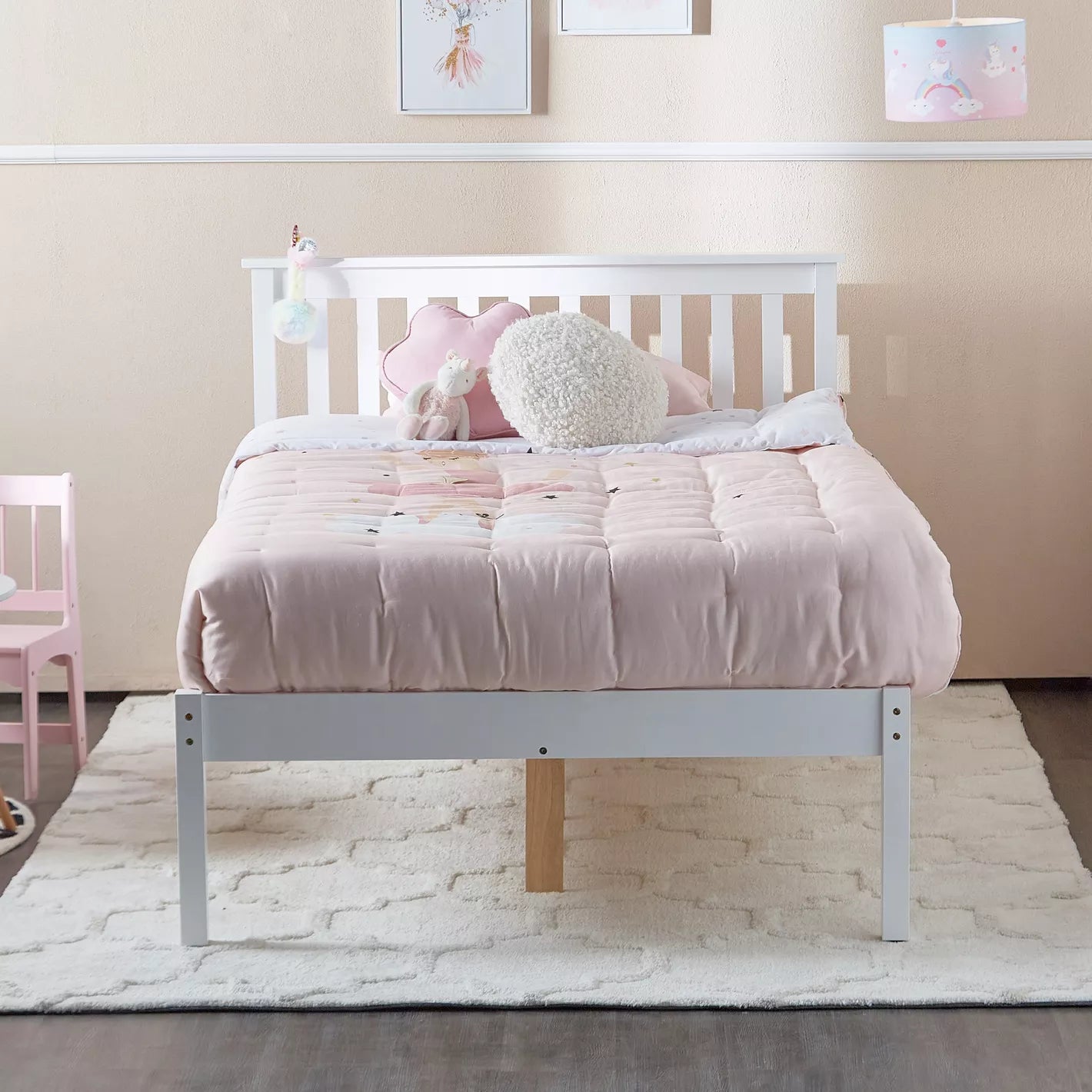 Single Bed For Child's Modern Bedroom - 120x200 cm - COOLBABY