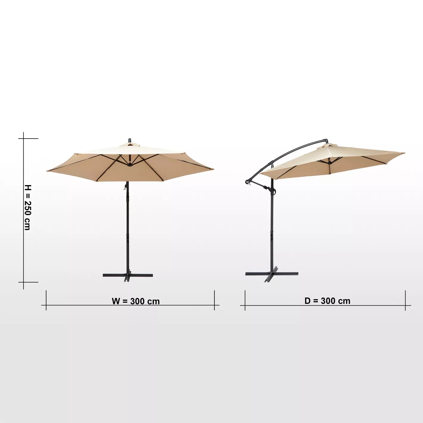 3 M Outdoor Umbrella For Garden Décor